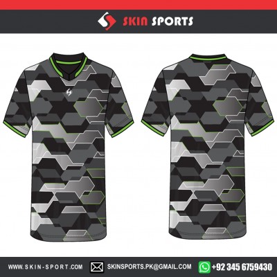 GREY PUZZLED CAMO  SOCCER JERSEYS